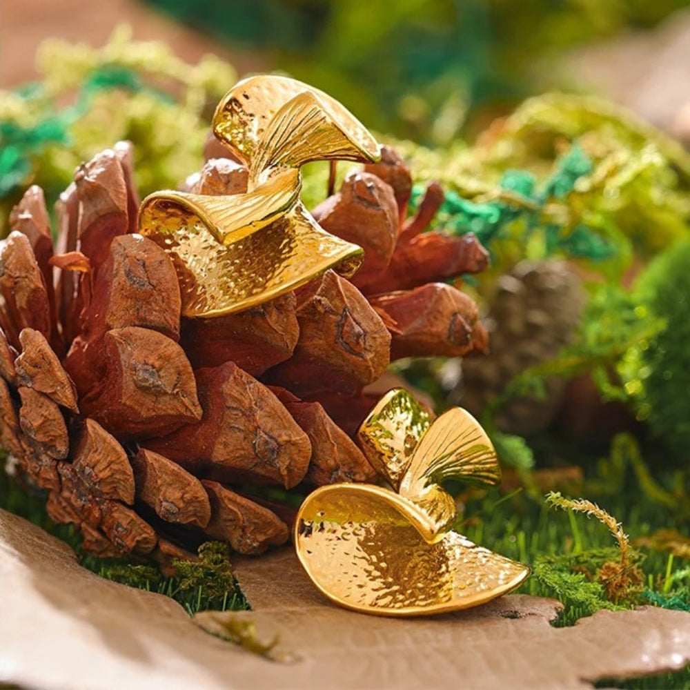 Vintage Charm Gold Stud Earrings