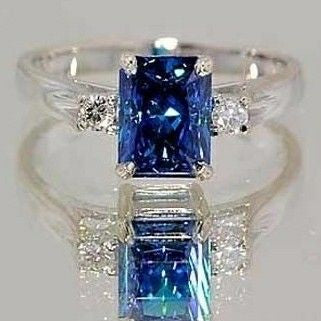 Vintage Bright Blue Ring