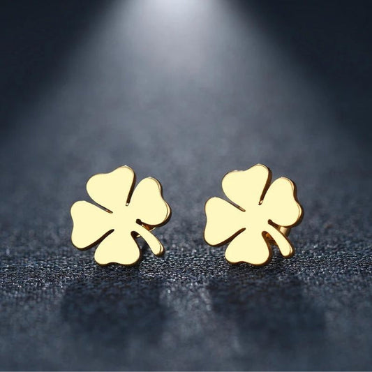 Clover Earrings in Gold and Silver