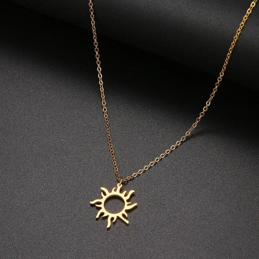 Gold and Silver Solar Pendant