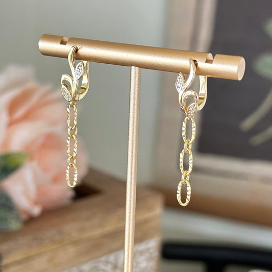 Fiore Sunburst Link Earrings