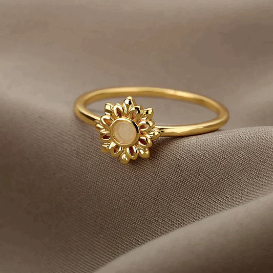 Golden Sunflower Ring