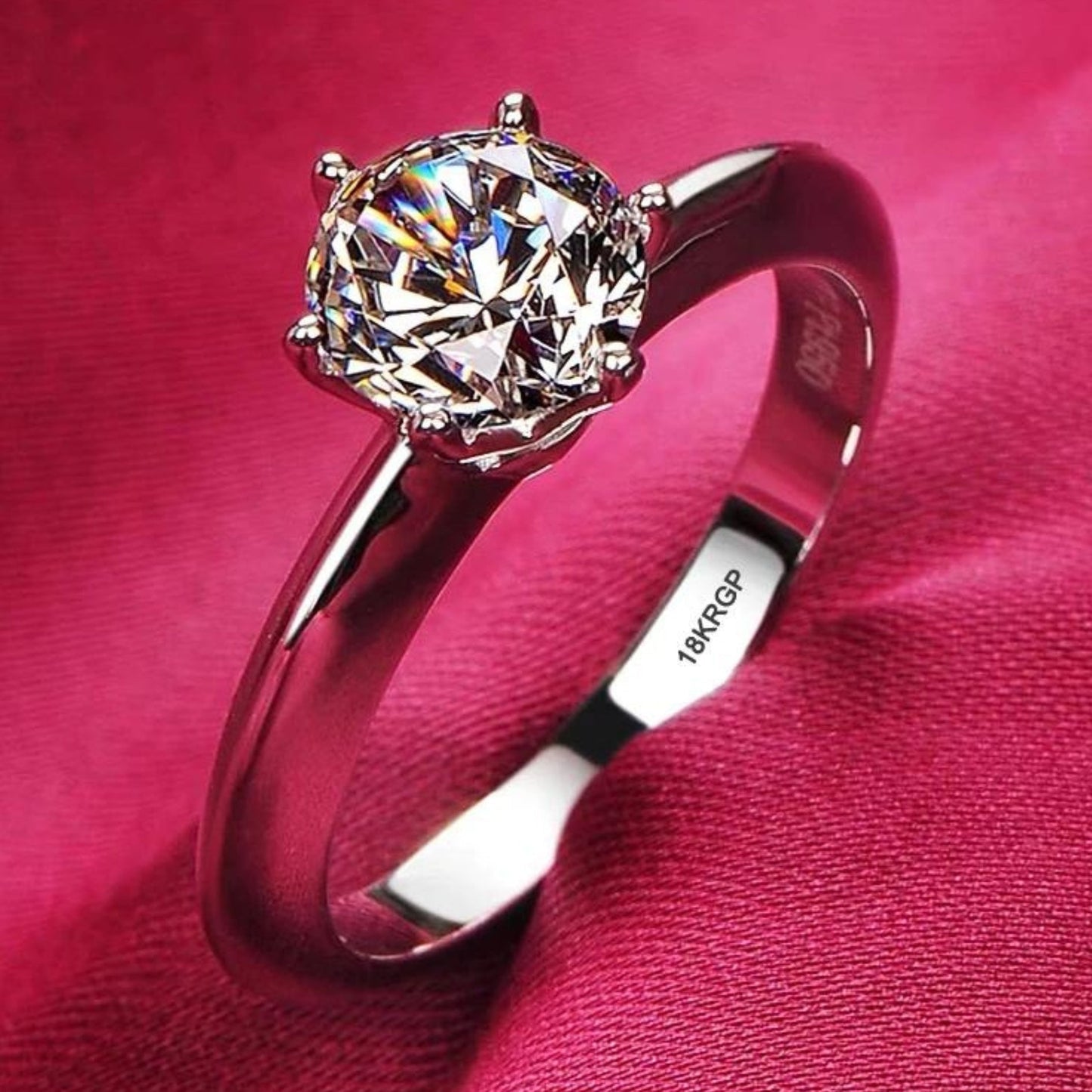 Zirconia Ring in 18 Carat Gold