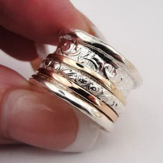 Vintage Gold & Silver Fine Ring