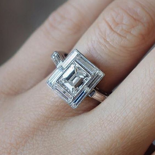 Vintage Cubic Glass Ring