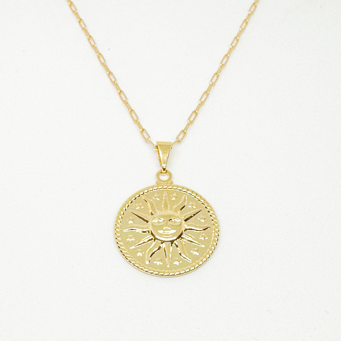 Elena Sun Medallion Pendant Necklace