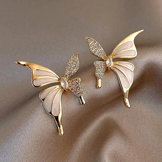 Vintage Winged Butterfly Earrings