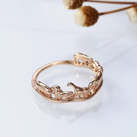 Vintage Gold Wildlife Ring