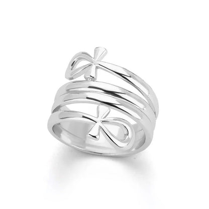 Silver Wrapped Religious Ring
