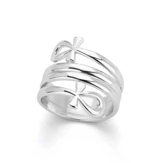 Silver Wrapped Religious Ring