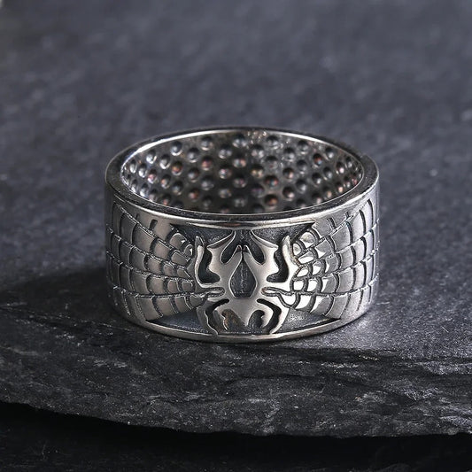 Vintage Engraved Spider Ring