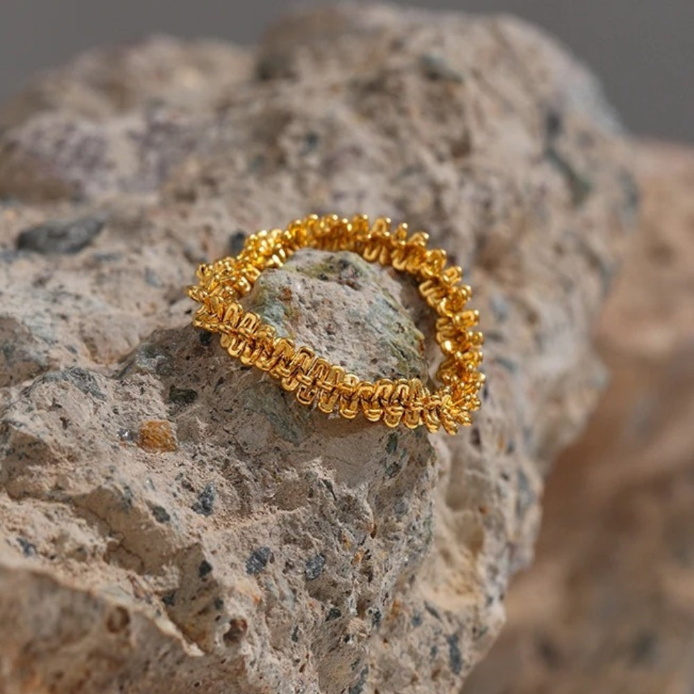 Vintage Rope Style Gold Ring – Karen Tatum