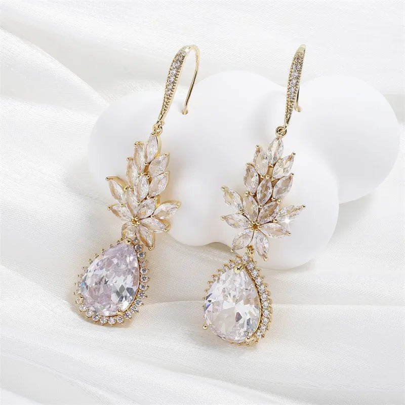 Gold Vintage Glamour Dangle Earrings