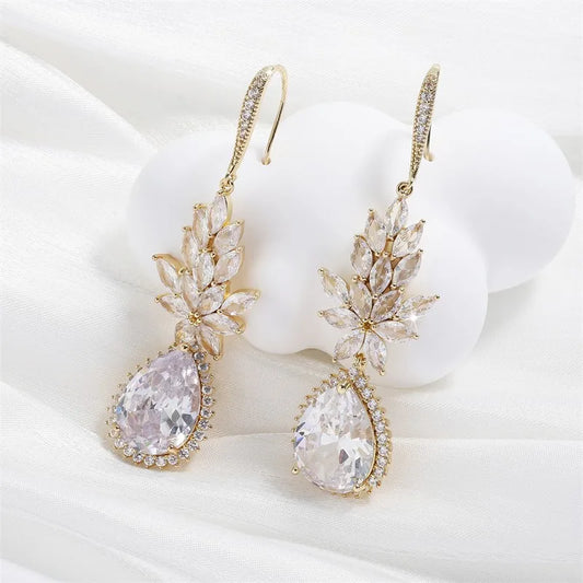 Gold Vintage Glamour Dangle Earrings